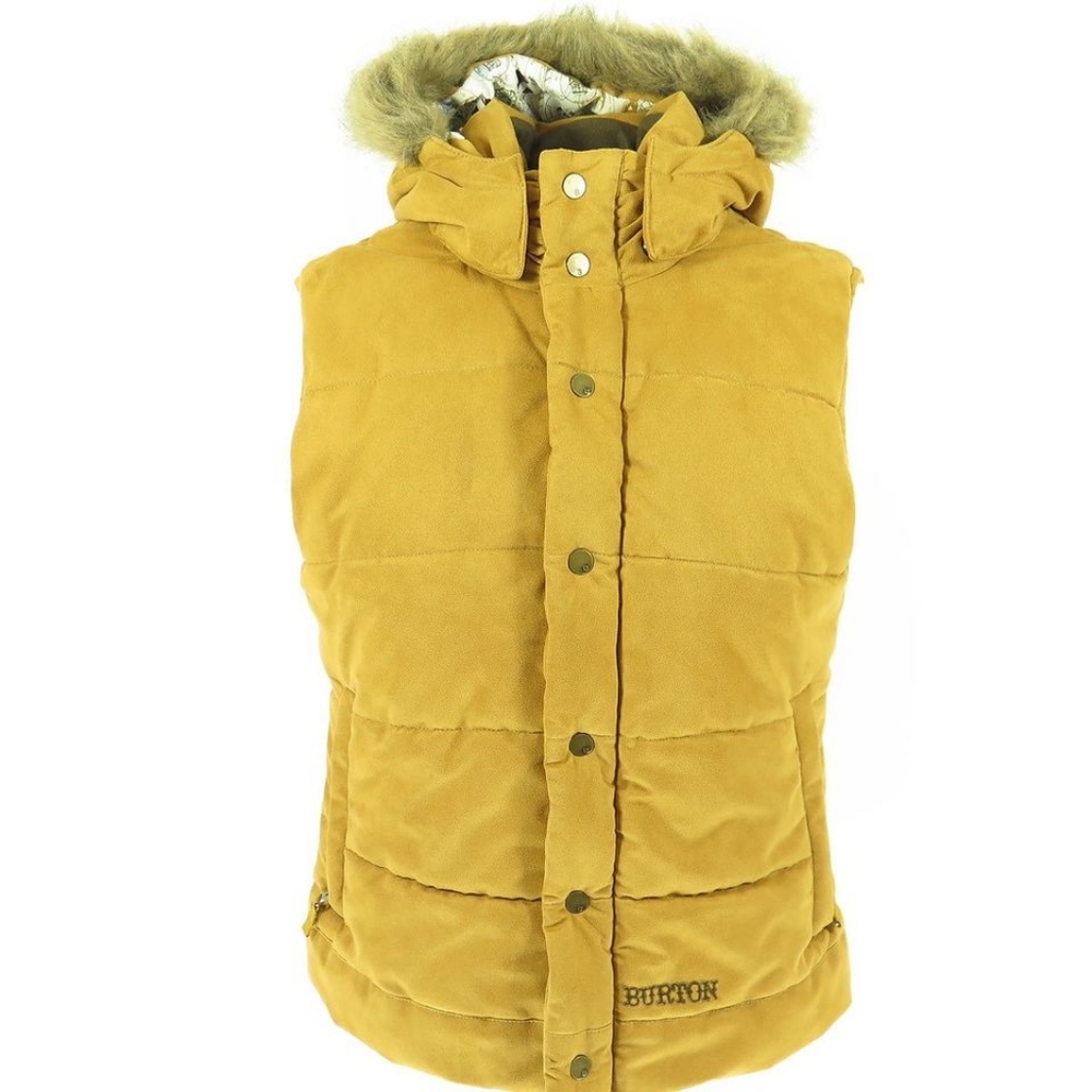 Burton Brown Puffy Puffer Vest size large